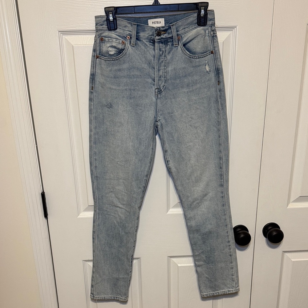 Pistola High Rise Light Blue Jeans